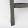 Elodie 24.4L x 33.9W x 30.7H Black Leather with Black Stain Beech Wood Frame Accent Chair, by Mercana, 24.41" length x 31.5" width x 30.71" height thumbnail 13