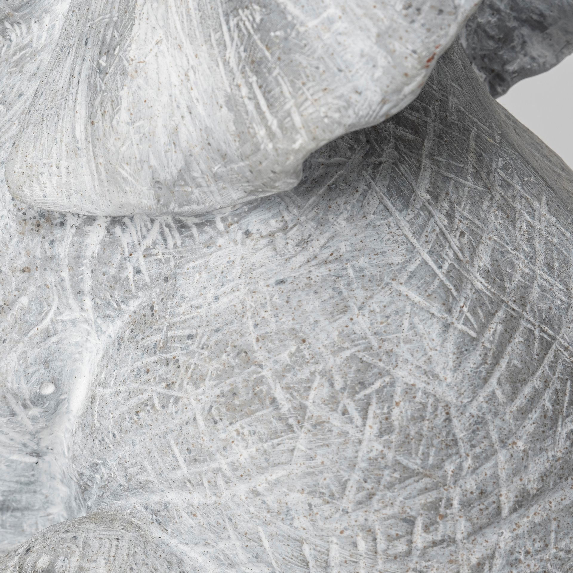 Tantor (15.9'H) Gray Resin Elephant Calf Table Lamp, by Mercana, 11.4" length x 8.5" width x 15.9" height View 8