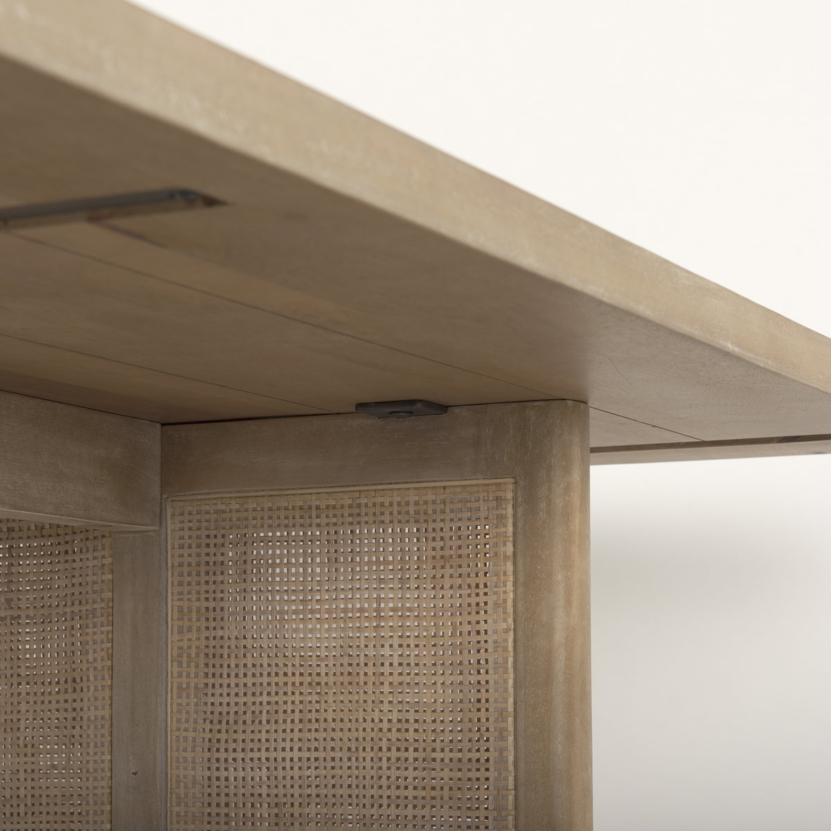 Grier 84'L x 38'W Dining Table | Modern | Light Brown Wood & Light Brown Wood Cane | Seats 8, by Mercana, 84" length x 38" width x 30" height View 8