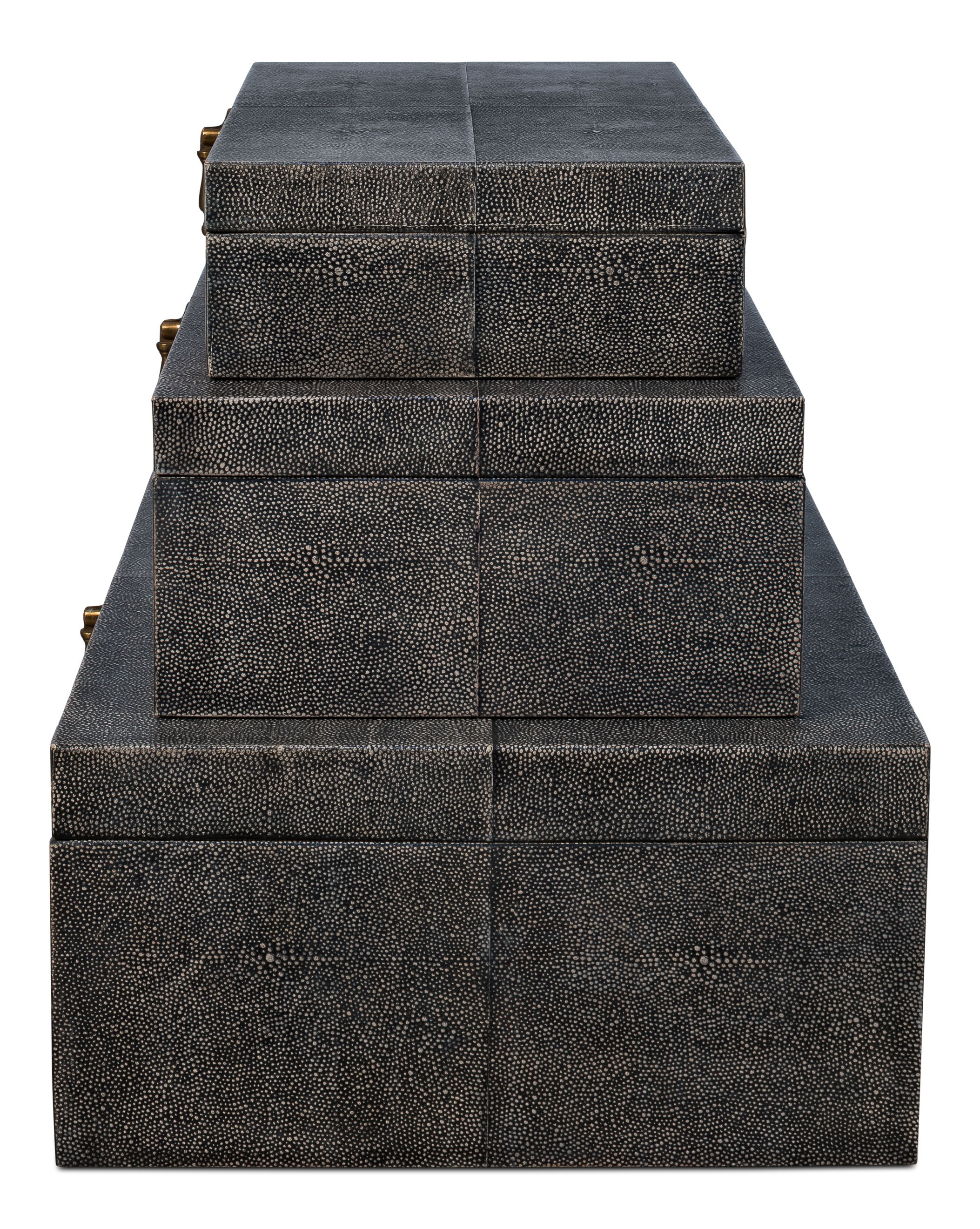 Cosmos Nesting Boxes, Set Of Three, Decor by Sarreid, 24" length x 16" width x 8" height View 10