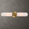 Wellsville 2 Lt Brass Sconce, by Uttermost, 22" width x 5" height x 4.37" depth thumbnail 3