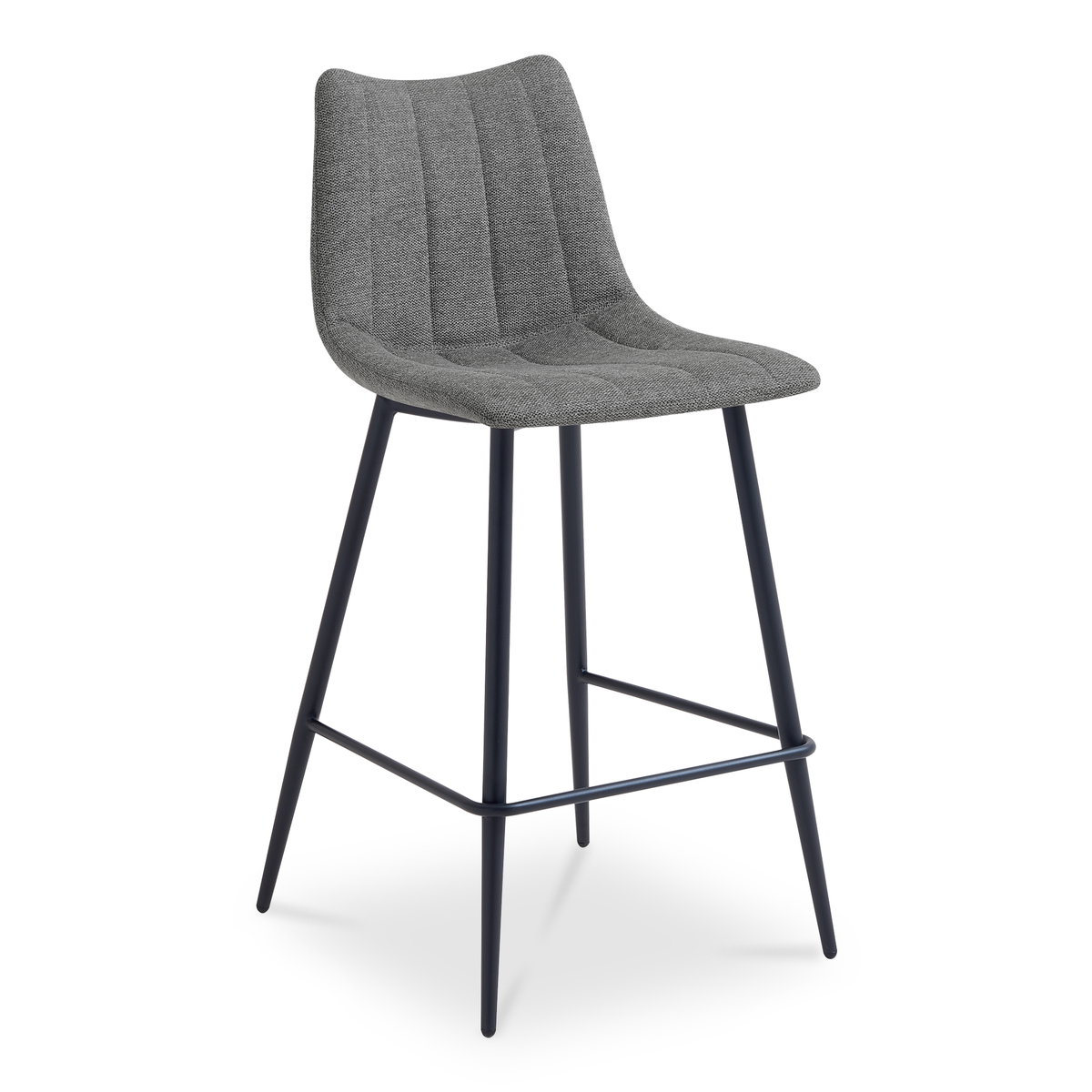 Alibi Counter Stool  Dark Grey-set Of Two, Counter & Bar Stool by Moe's Home, 17.7" width x 37" height x 20" depth View 2