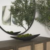 Piero Small Matte Black Metal Decorative Bowl, by Mercana, 31.5" length x 5" width x 4" height thumbnail 2