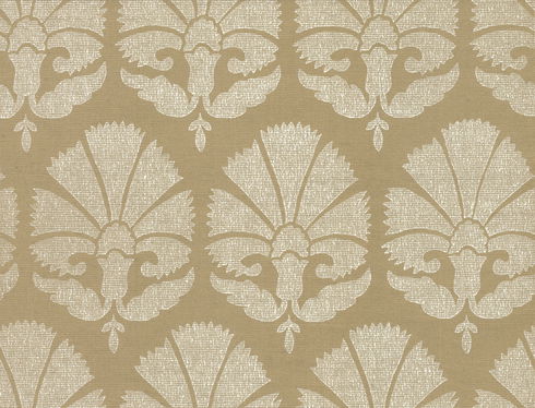 Ottoman Fans Gold & White Wallpaper
