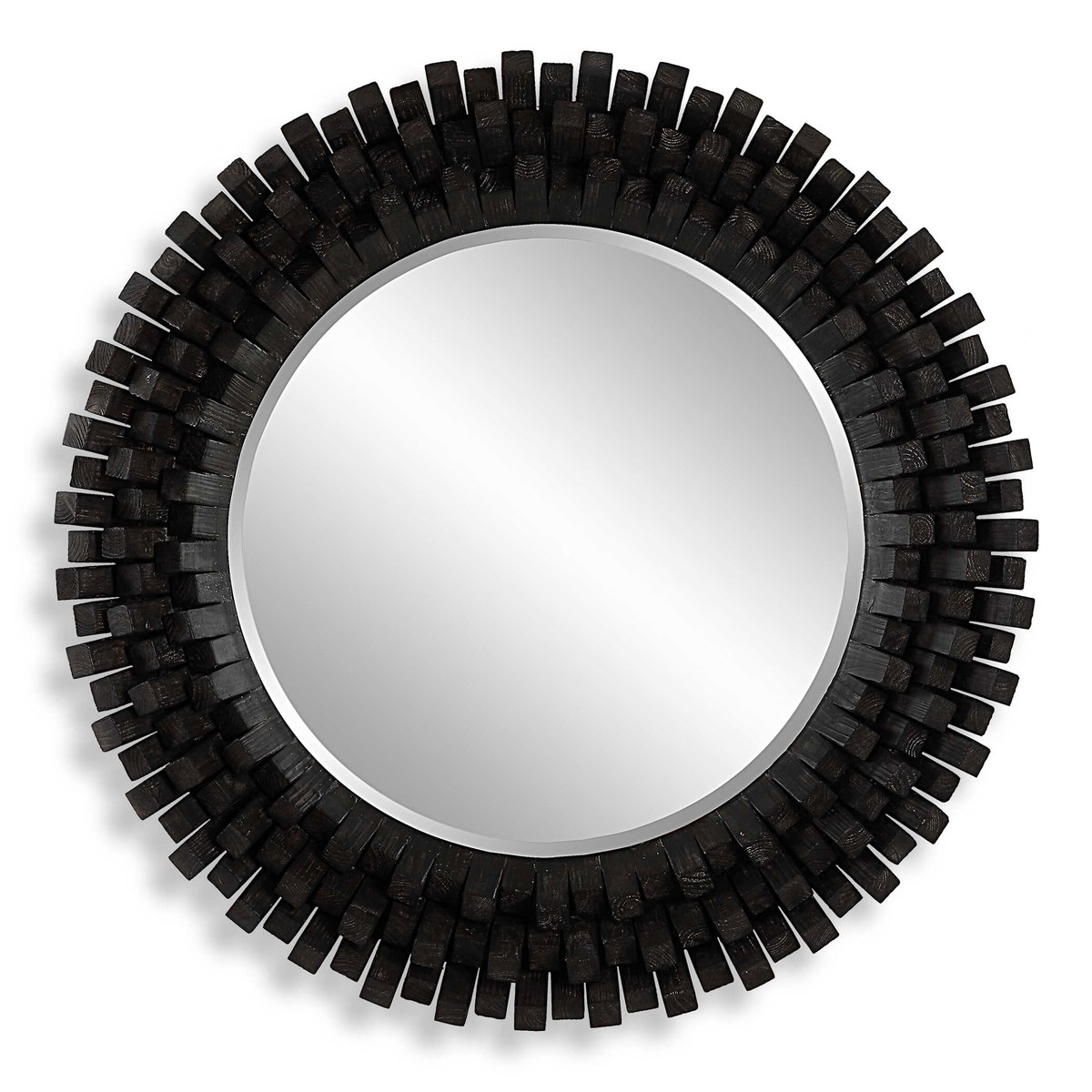 Circle Of Piers Round Mirror, by Uttermost, 3'6.12" width x 3'6.12" height x 3.75" depth View 1