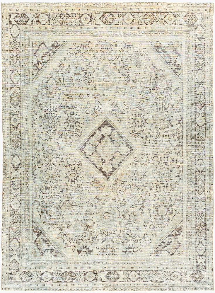 Antique One of a Kind Handmade Rug, by Surya, 10'6" length x 7'6" width