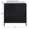 Beswick Black 2 Door Cabinet, Cabinets & Chest by Uttermost, 31.5" width x 31.87" height x 14.87" depth thumbnail 3