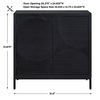 Beswick Black 2 Door Cabinet 2 Beswick Black 2 Door Cabinet thumbnail 2