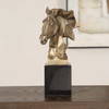 Chiseled Horse Bust Sculpture, Figurines & Statue by Uttermost, 6.5" width x 13.25" height x 6" depth thumbnail 3