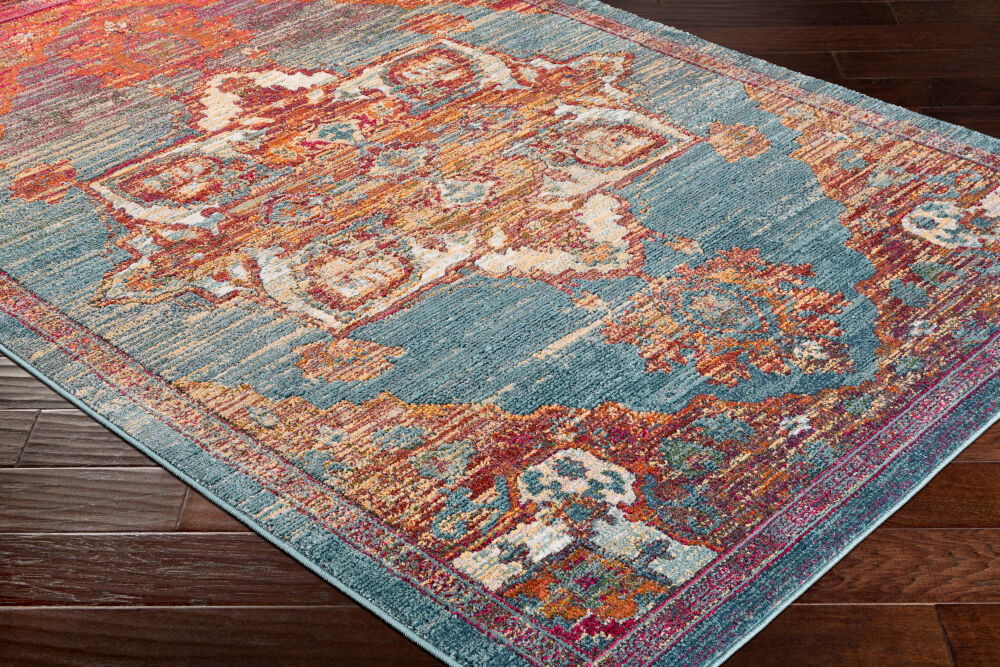Herati Machine Woven Rug, by Surya, 1'3.75" length x 1'3.75" width