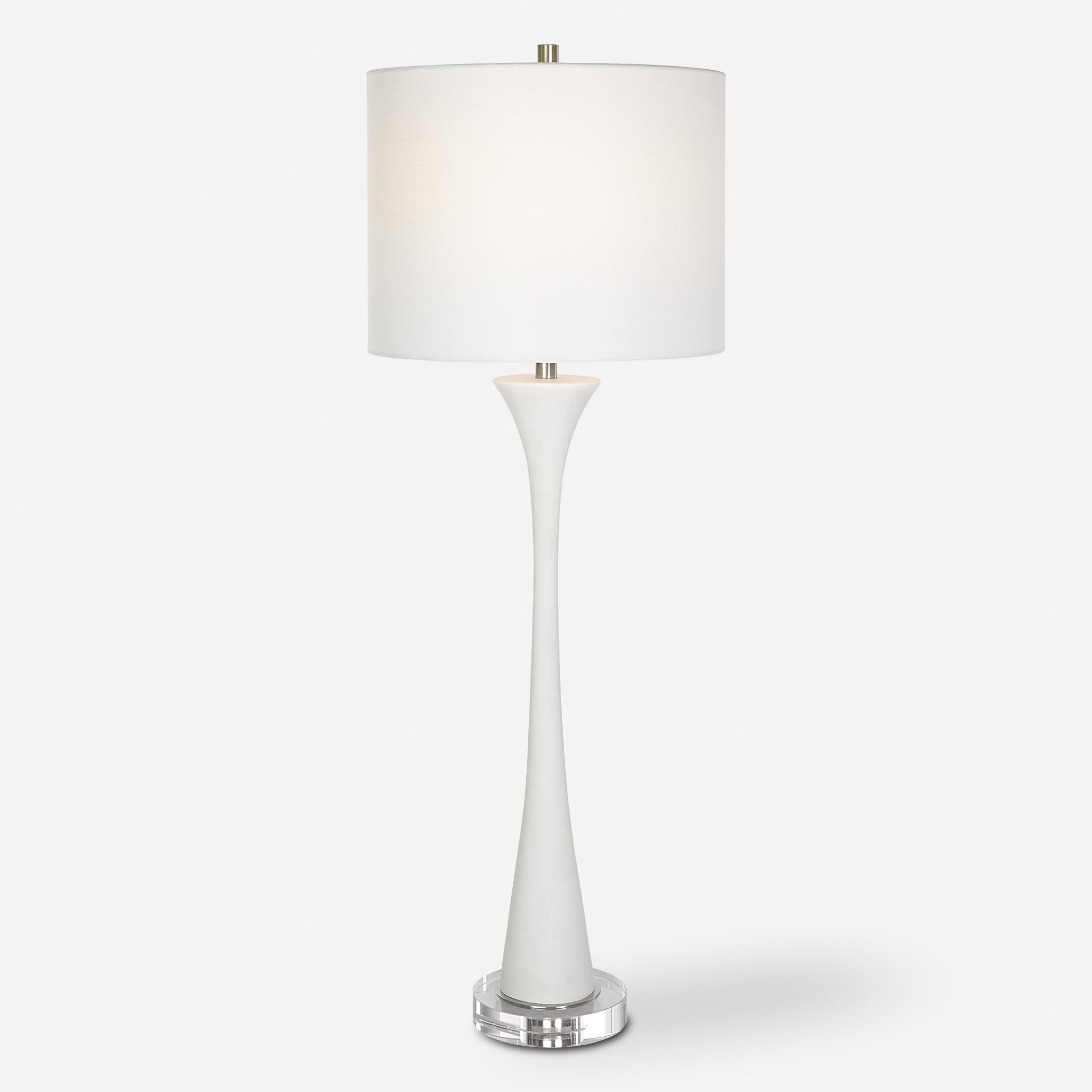 Fountain White Marble Buffet Lamp large image 