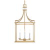 Montreal 4 Light Brass Lantern Pendant 7 Montreal 4 Light Brass Lantern Pendant thumbnail 7