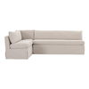 Fable Slipcover Dining Banquette L-shape Beige  100.5in thumbnail 0