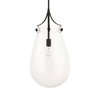 Dewdrop 1 Light Glass Shade Pendant, by Uttermost, 2'1" height x 1'1.5" diameter thumbnail 3