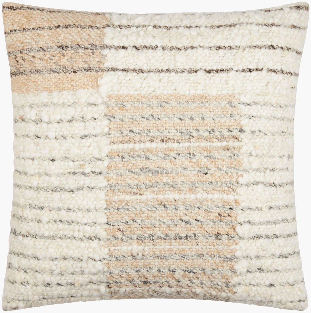Deccan Traps Accent Pillow Down, Decorative Pillow by Surya, 22" length x 22" width