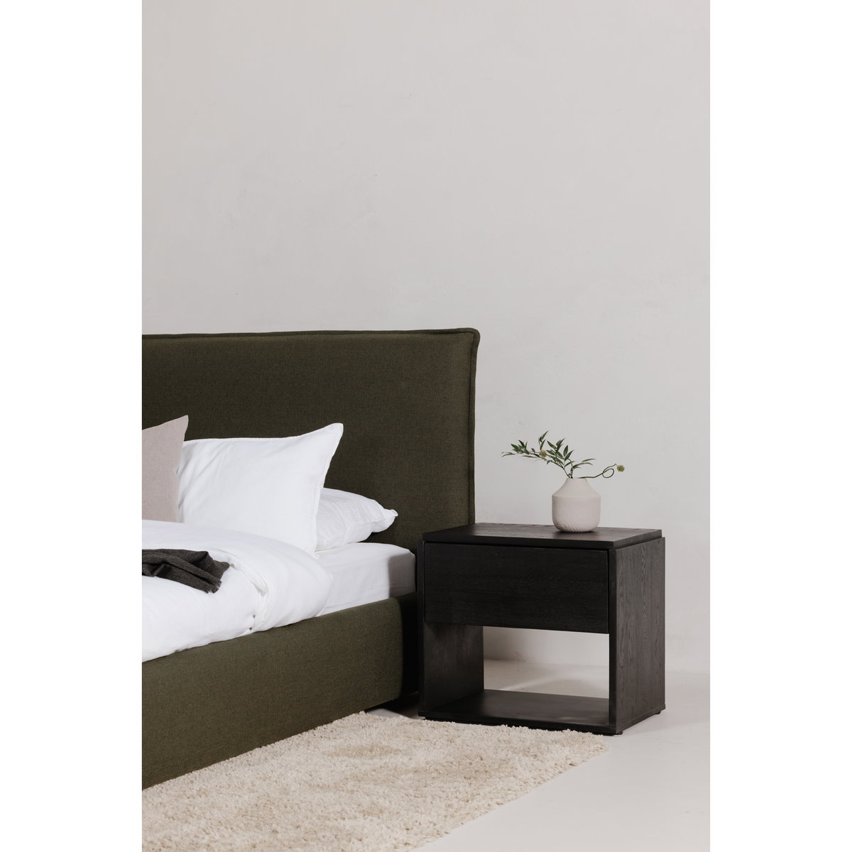 Luzon King Bed Deep Forest, by Moe's Home, 85.5" width x 45.5" height x 88.5" depth View 13