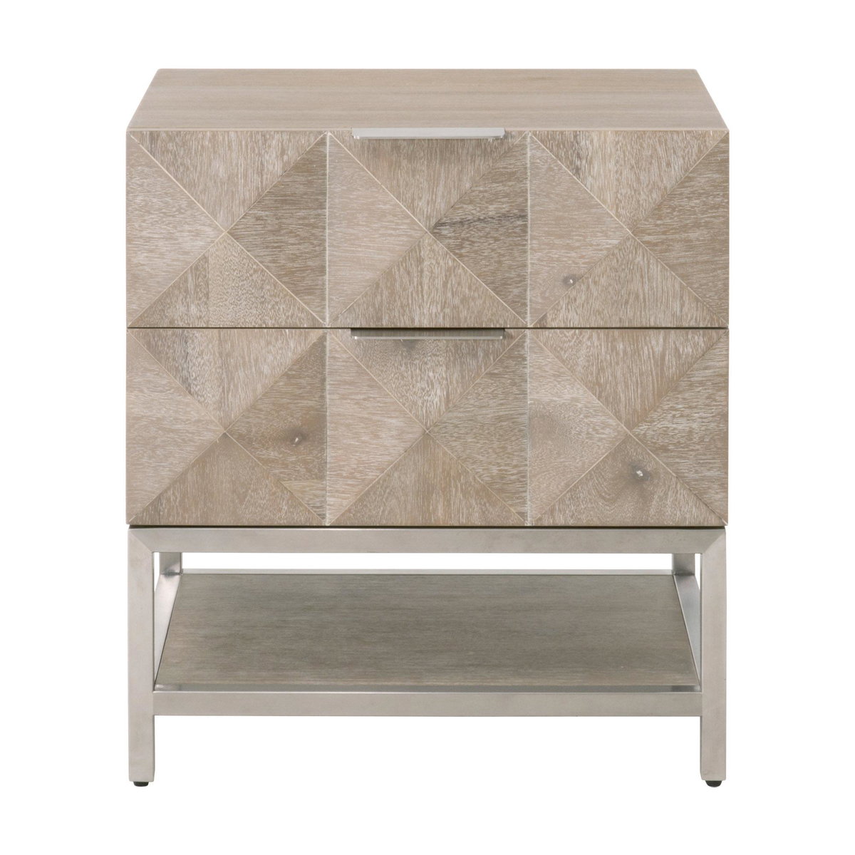 Atlas 2-Drawer Nightstand, by Essentials for Living, 23.5" width x 26.25" height x 19" depth View 1