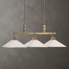 Brookdale Industrial 3 Light Linear Chandelier thumbnail 0