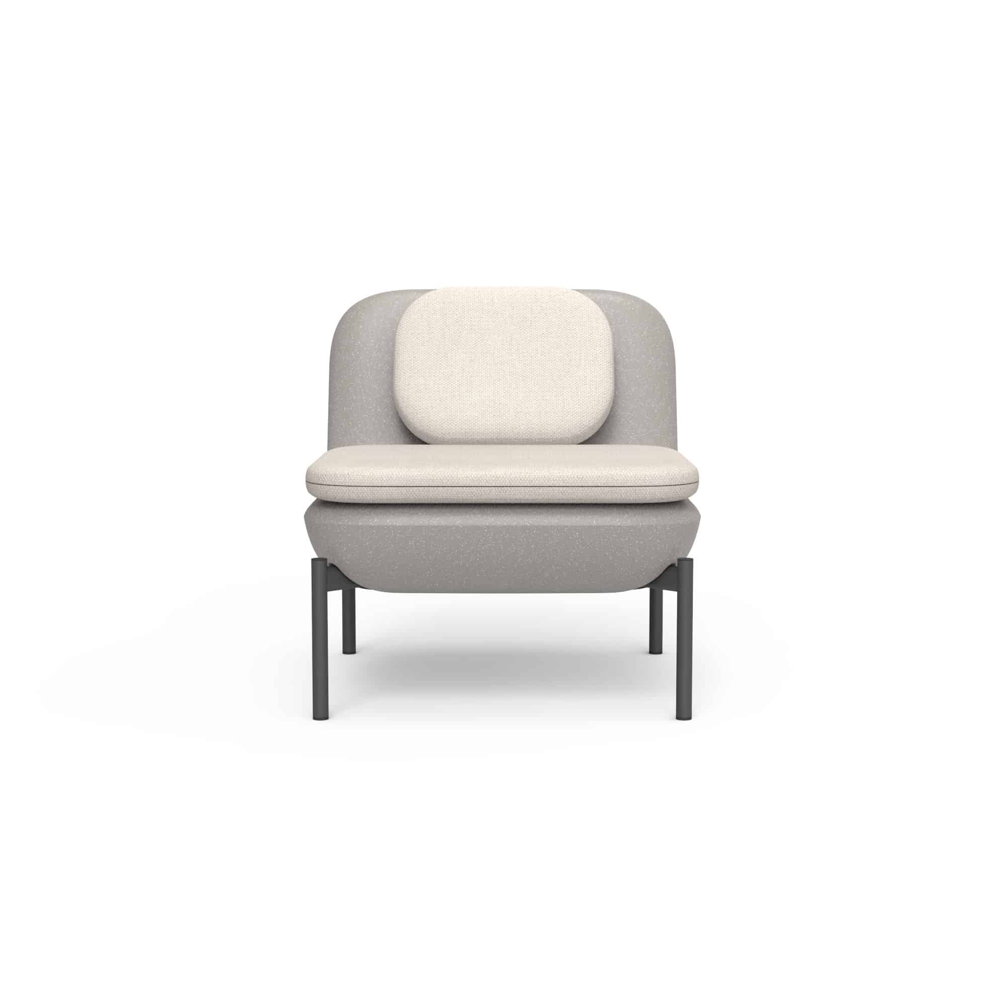 Inou Elements Lounge Chair, Outdoor Furniture by Crescent Garden, 2'1.3" width x 1'4.4" height x 2'3.8" depth View 1