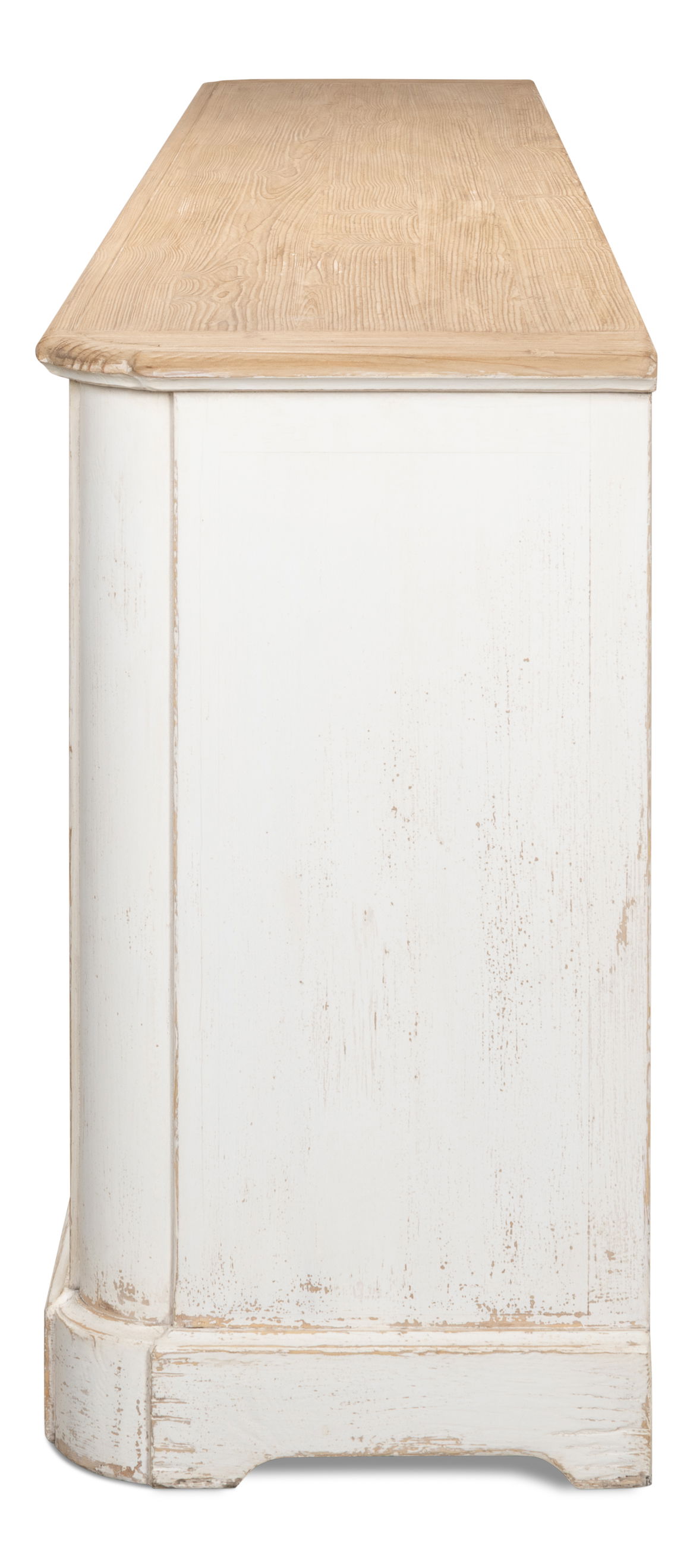 Antique Whitewash Sideboard  6 Door, by Sarreid, 1'8" length x 9'11" width x 3' height View 4