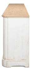 Antique Whitewash Sideboard  6 Door, by Sarreid, 1'8" length x 9'11" width x 3' height thumbnail 4