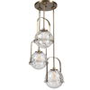 Mimas 3 Light Cluster Pendant, Ceiling Light by Uttermost, 24" width x 48.25" height x 24" diameter x 24" depth thumbnail 5