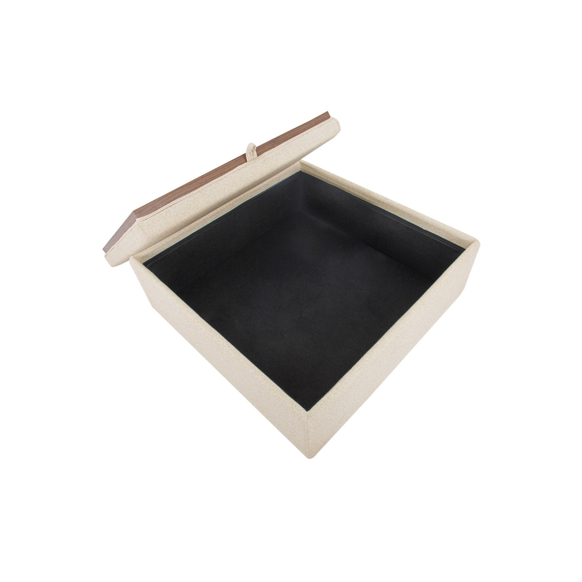 Montana Storage Ottoman Flecked Oat, by Moe's Home, 35.4" width x 13.4" height x 35.4" depth View 2