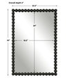 Serna Black Vanity Mirror, by Uttermost, 1'8.5" width x 2'6" height x 2" depth thumbnail 3