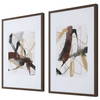 Burgundy Interjection Abstract Prints Set/2, Art by Uttermost, 26.5" width x 39.5" height x 2.12" depth thumbnail 5