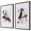 Burgundy Interjection Abstract Prints Set/2, Art by Uttermost, 26.5" width x 39.5" height x 2.12" depth thumbnail 5
