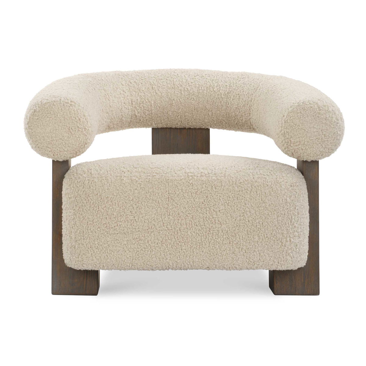 Lennox Shearling Accent Chair, by Uttermost, 38" width x 27" height x 31.5" depth View 1