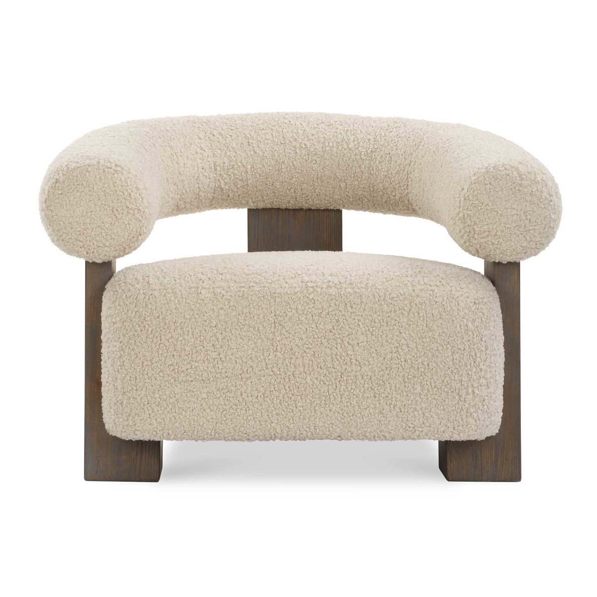 Lennox Shearling Accent Chair, by Uttermost, 38" width x 27" height x 31.5" depth View 1