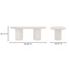 Rocca Dining Table Cream, by Moe's Home, 82.68" width x 30.12" height x 39.37" depth thumbnail 8