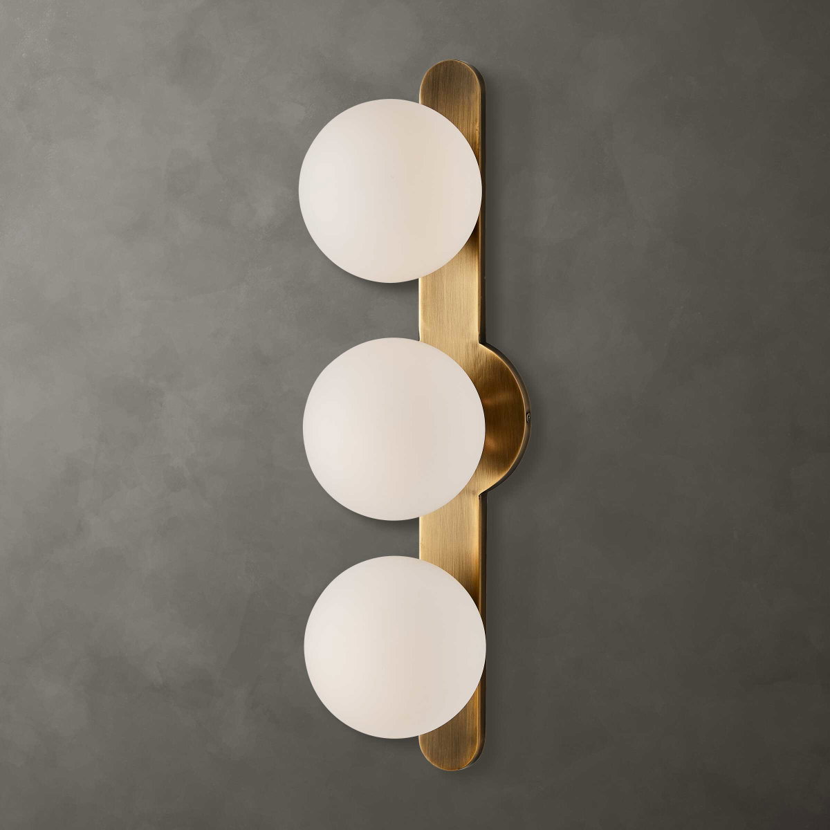 Droplet Mid-Century 3 Light Sconce, Pendant by Uttermost, 5" width x 22" height x 7.25" depth View 1