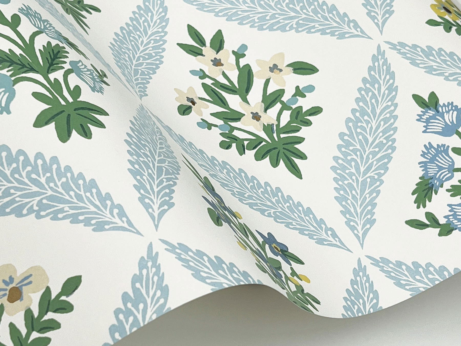 Estee Garden Blue Wallpaper large image 