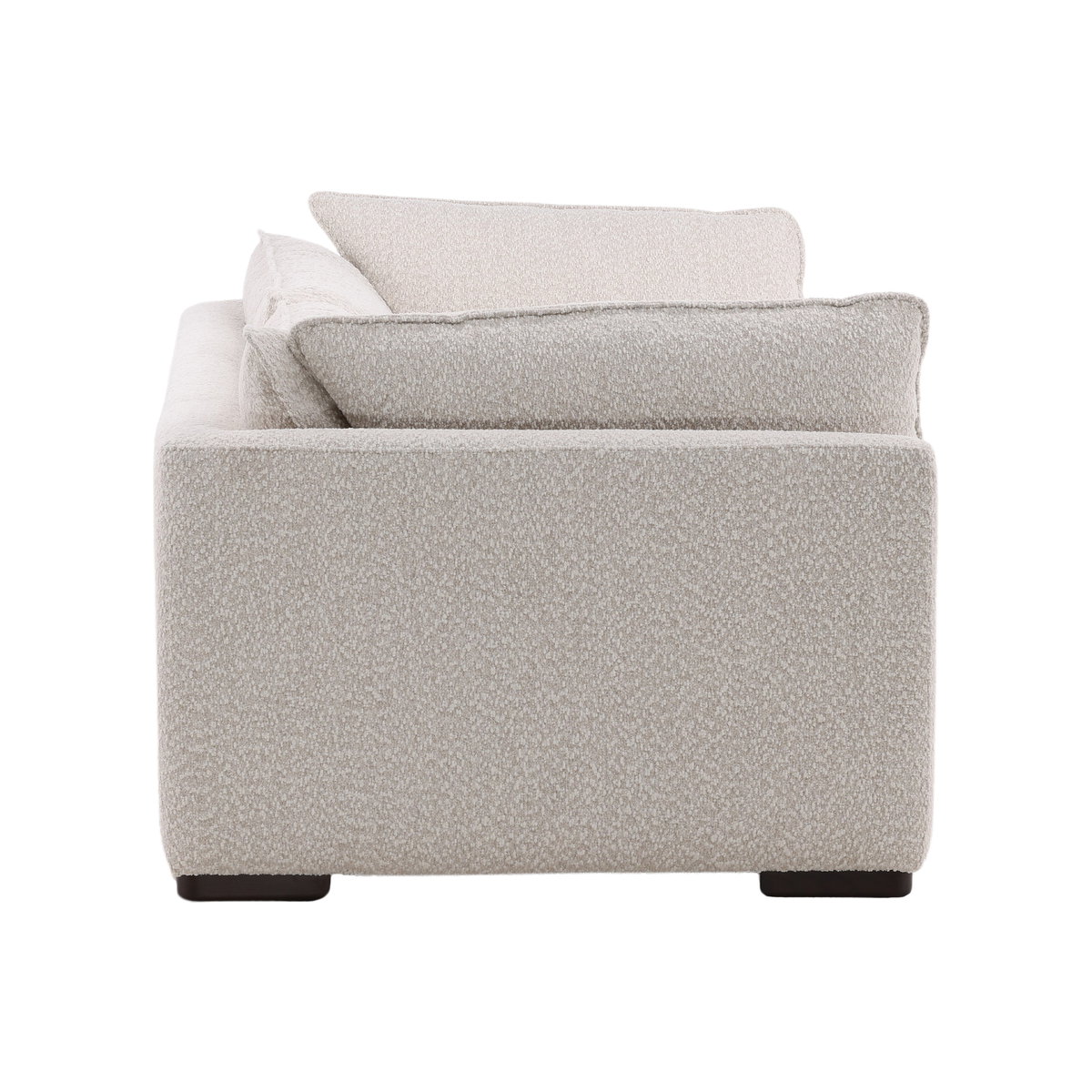 Ramona Sofa Cream, Sofas & Sectional by Dovetail, 103.5" width x 31" height x 43" depth View 3