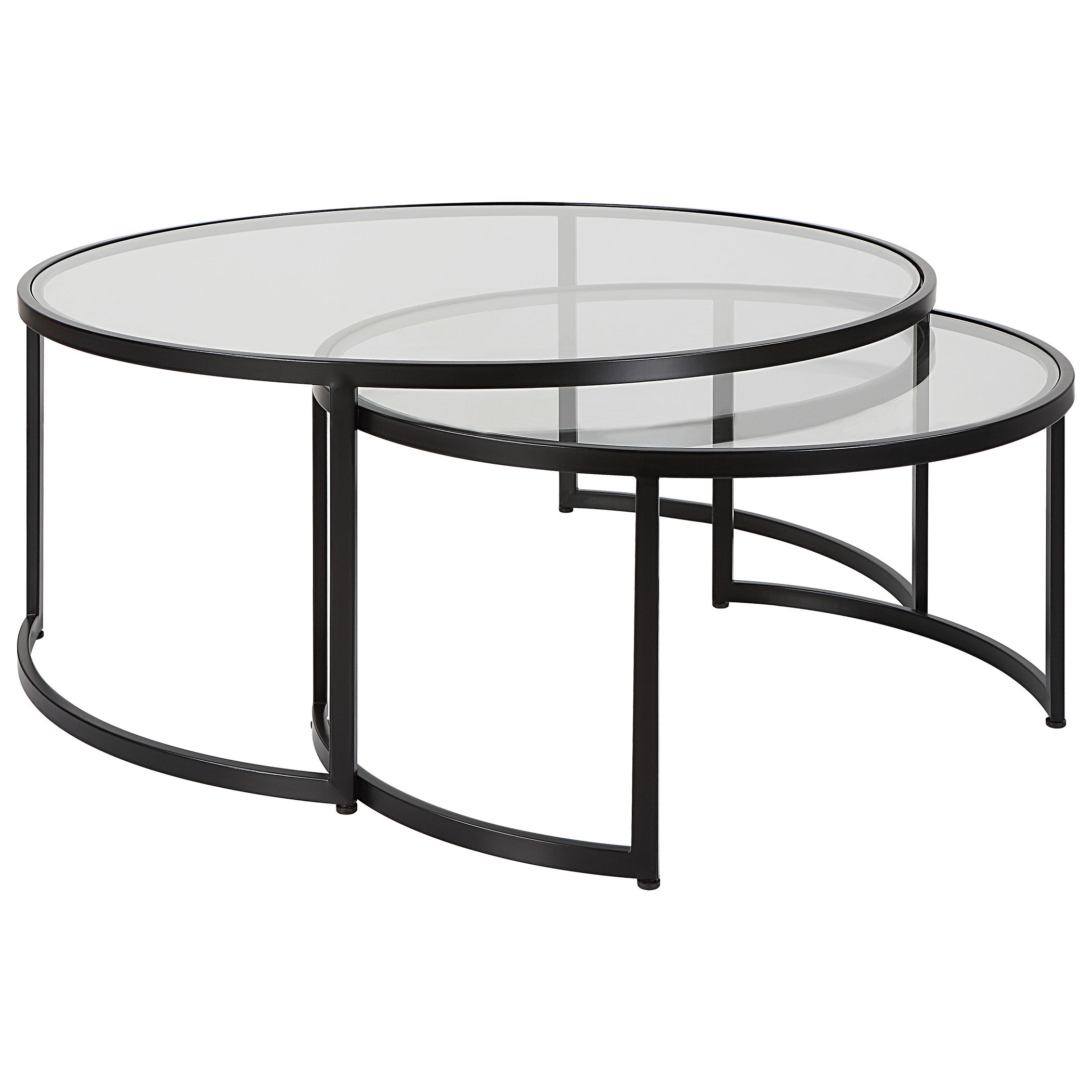 Rhea Black Nesting Coffee Tables Set/2 large image 