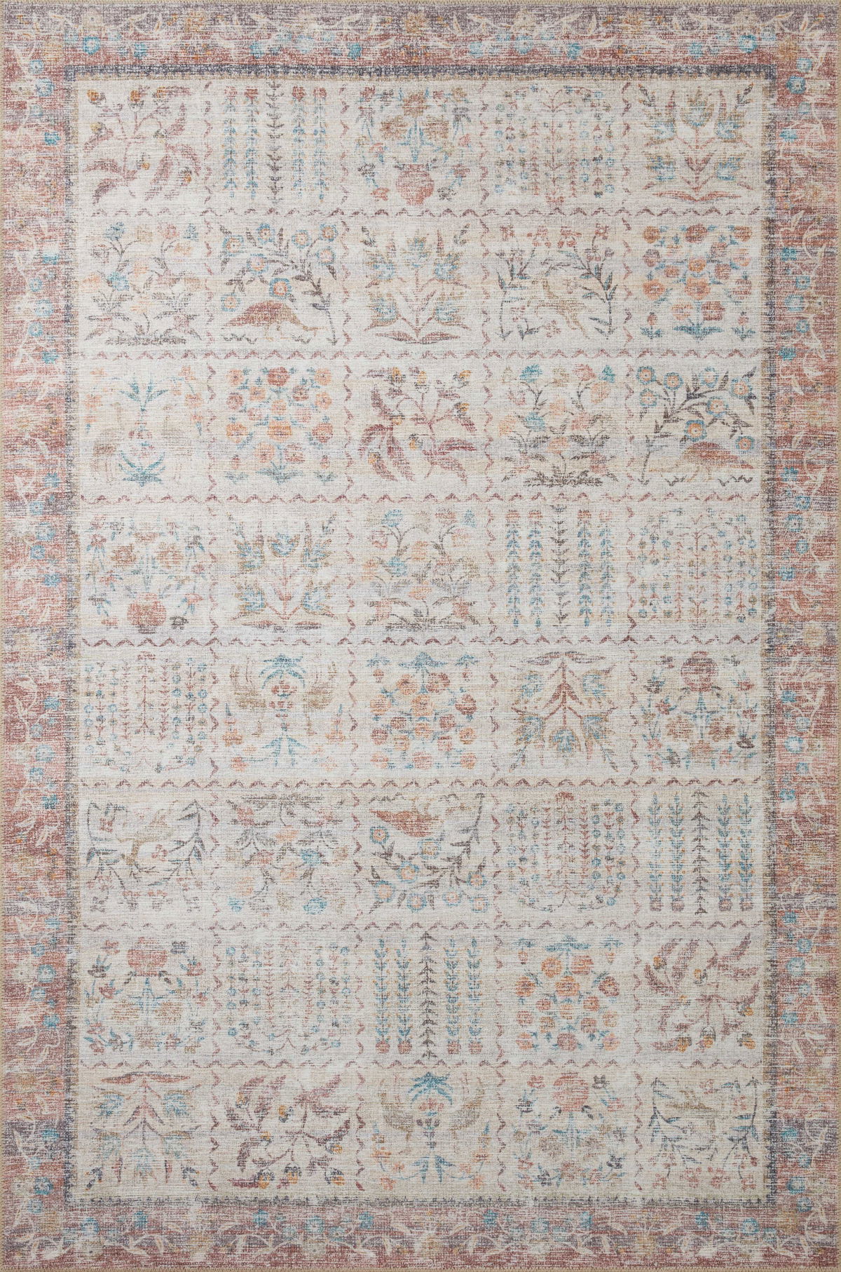 Rifle Paper Co. x Loloi Maison Rug, 2'6" length x 7'6" width View 1