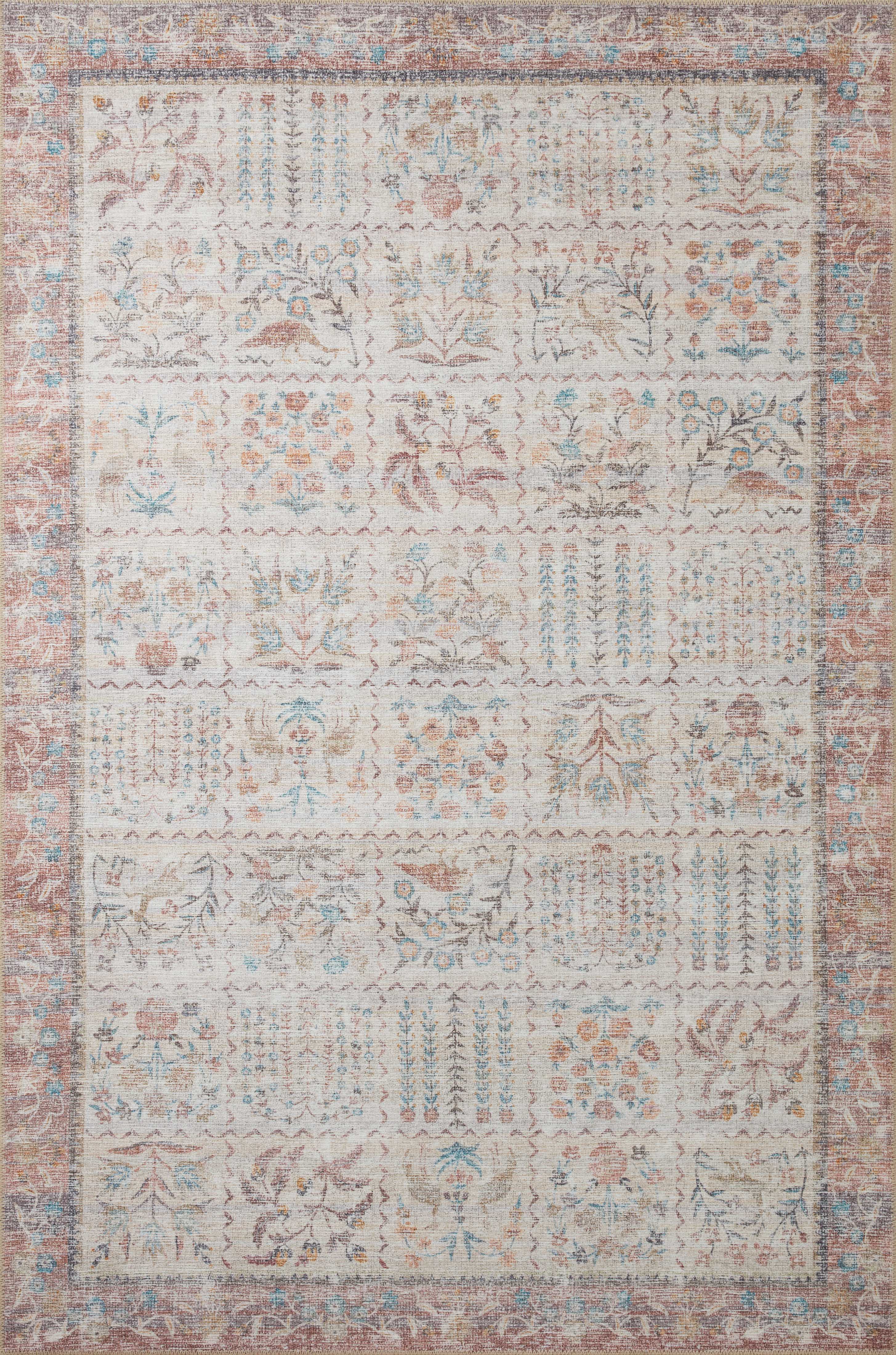 Rifle Paper Co. x Loloi Maison Rug, 3'9" length x 5'6" width View 1