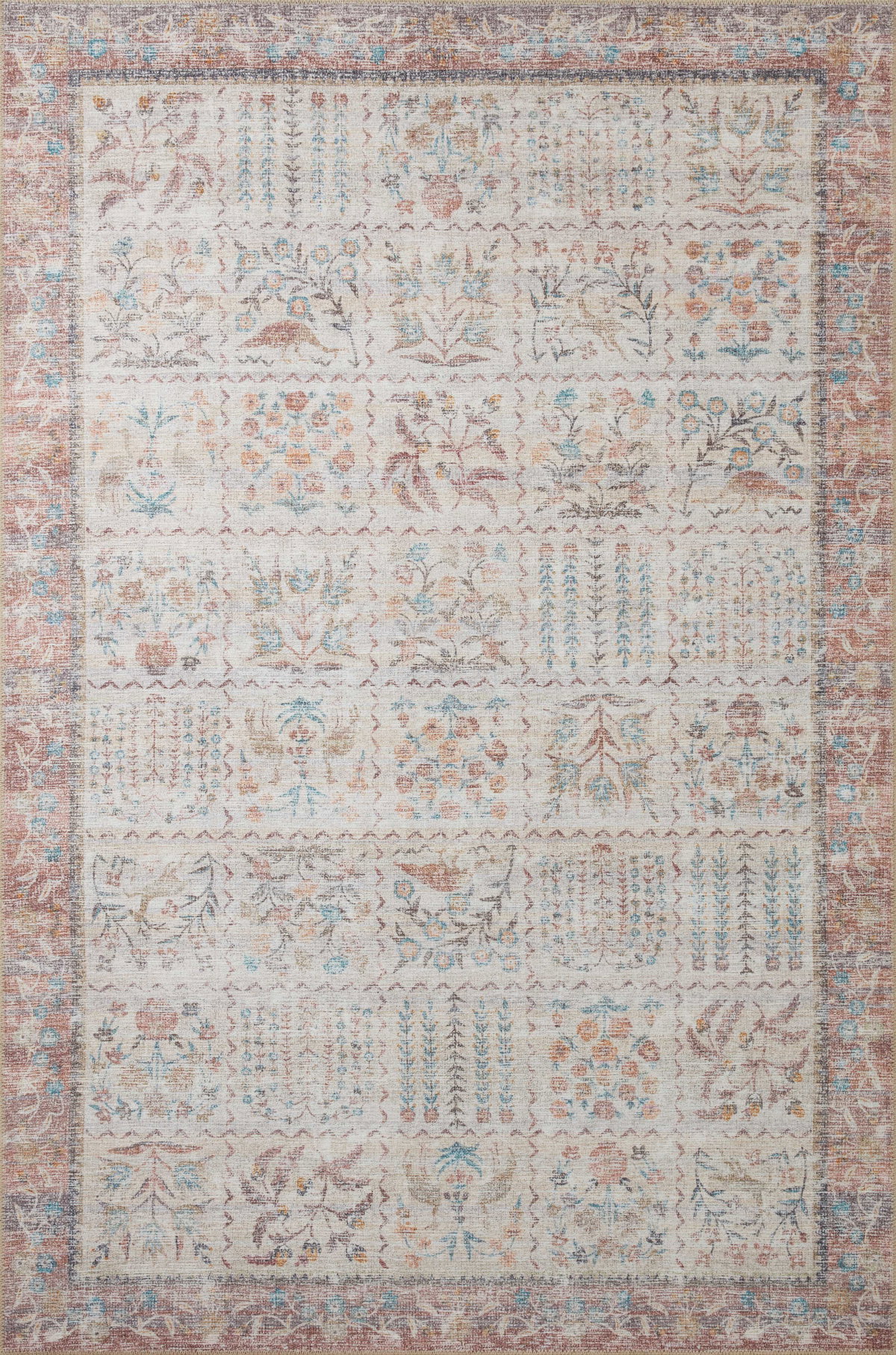 Rifle Paper Co. x Loloi Maison Rug, 5' length x 7'6" width View 1