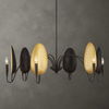 Warwick 6 Light Matte Black Chandelier thumbnail 1