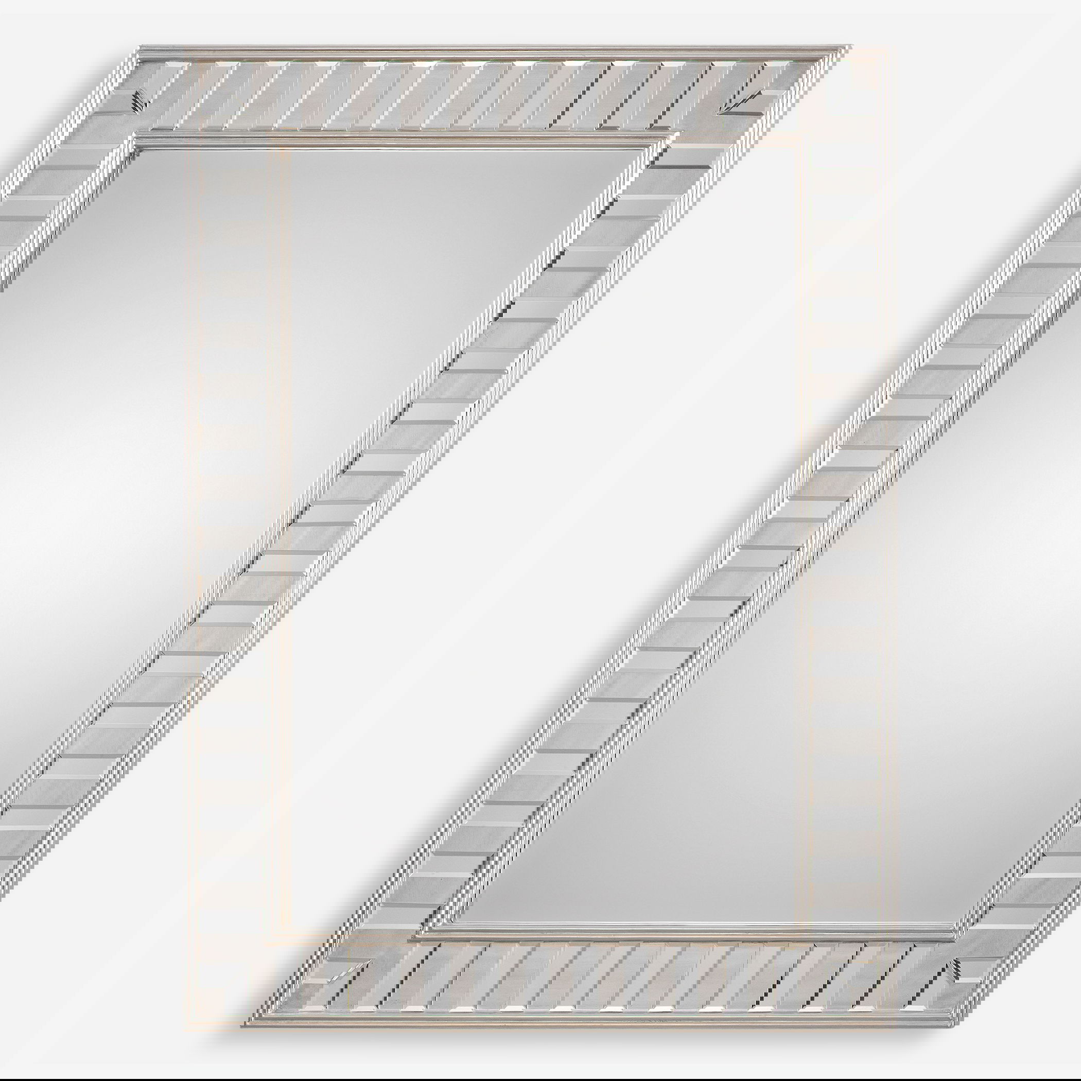 Lanester Silver Leaf Mirror, by Uttermost, 36" width x 48" height x 1.5" depth View 1