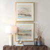 So Golden Abstract Landscape Prints Set/2, Art by Uttermost, 29.5" width x 29.5" height x 1.5" depth thumbnail 2
