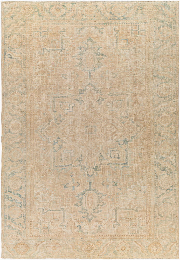 Antique One of a Kind Handmade Rug, by Surya, 10'4" length x 7'3" width