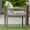 Borneo White Outdoor Dining Chair, Furniture by Uttermost, 24.3" width x 28.2" height x 24.5" depth thumbnail 4