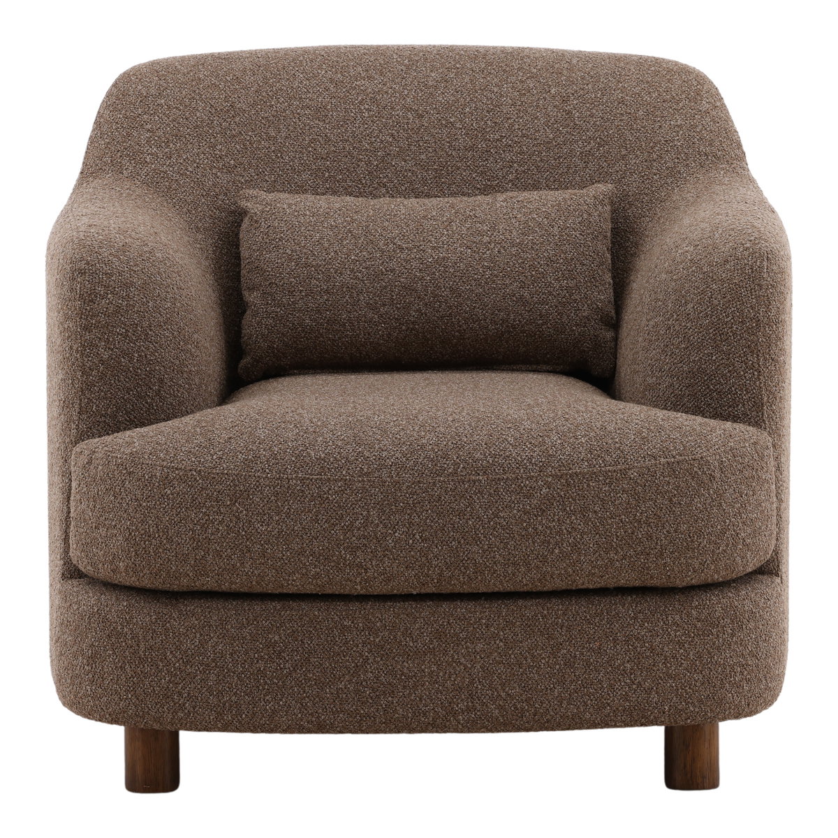 Saylor Occasional Chair Brown, Accent Chair by Dovetail, 34" width x 31.5" height x 36.5" depth View 2