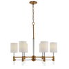 Welkin 6 Light Modern Chandelier, Ceiling Light by Uttermost, 30" width x 27.75" height x 30" diameter x 30" depth thumbnail 5