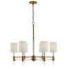 Welkin 6 Light Modern Chandelier, by Uttermost, 30" width x 27.75" height x 30" diameter x 30" depth thumbnail 5