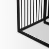Miles Black Metal with Light Wood Nesting End/Side Table, Side & End Table by Mercana, 22" length x 22" width x 24" height thumbnail 12