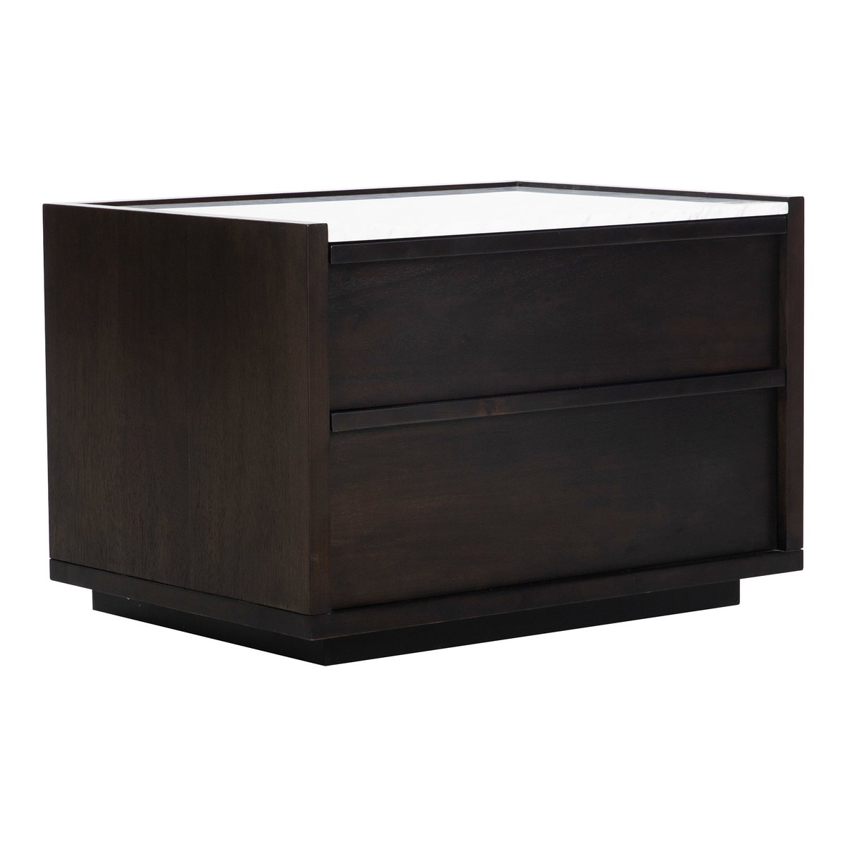Ashcroft Nightstand Dark Grey, by Moe's Home, 26.5" width x 18" height x 19" depth View 2